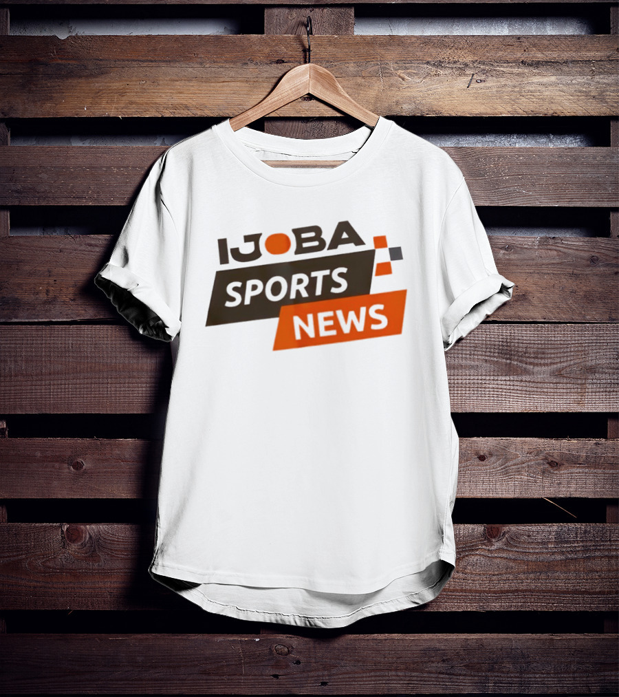 Ijoba Sports News Bold Orange And Black Block T-Shirt