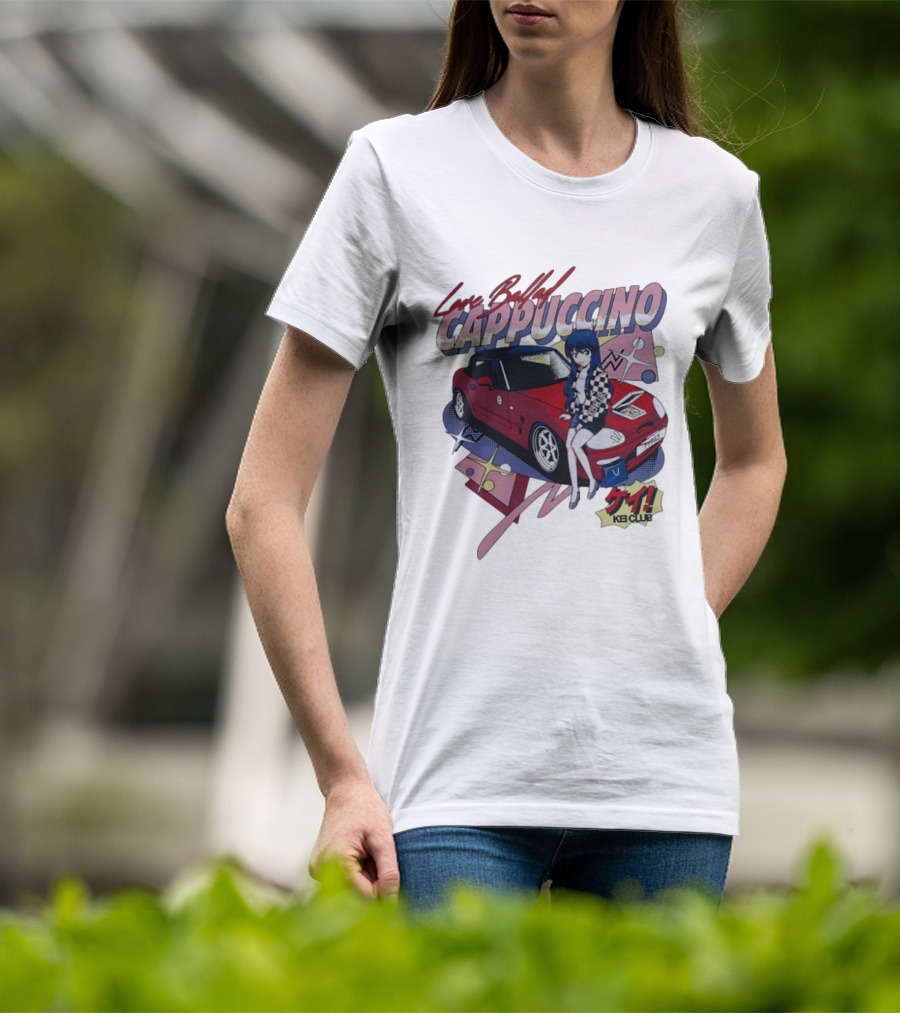 Love Ballad Cappuccino Kei Car Anime KB Club Retro Aesthetic T-Shirt