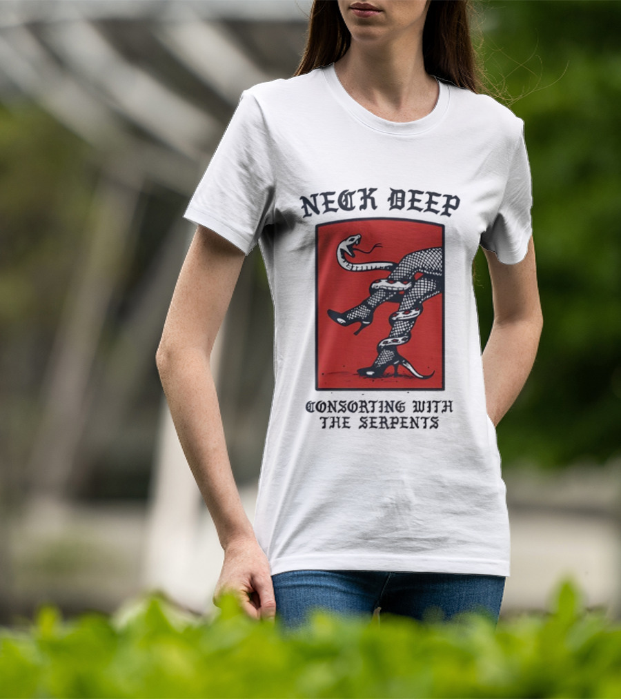 Neck Deep Consorting With The Serpents High Heels Venomous Fusion T-Shirt