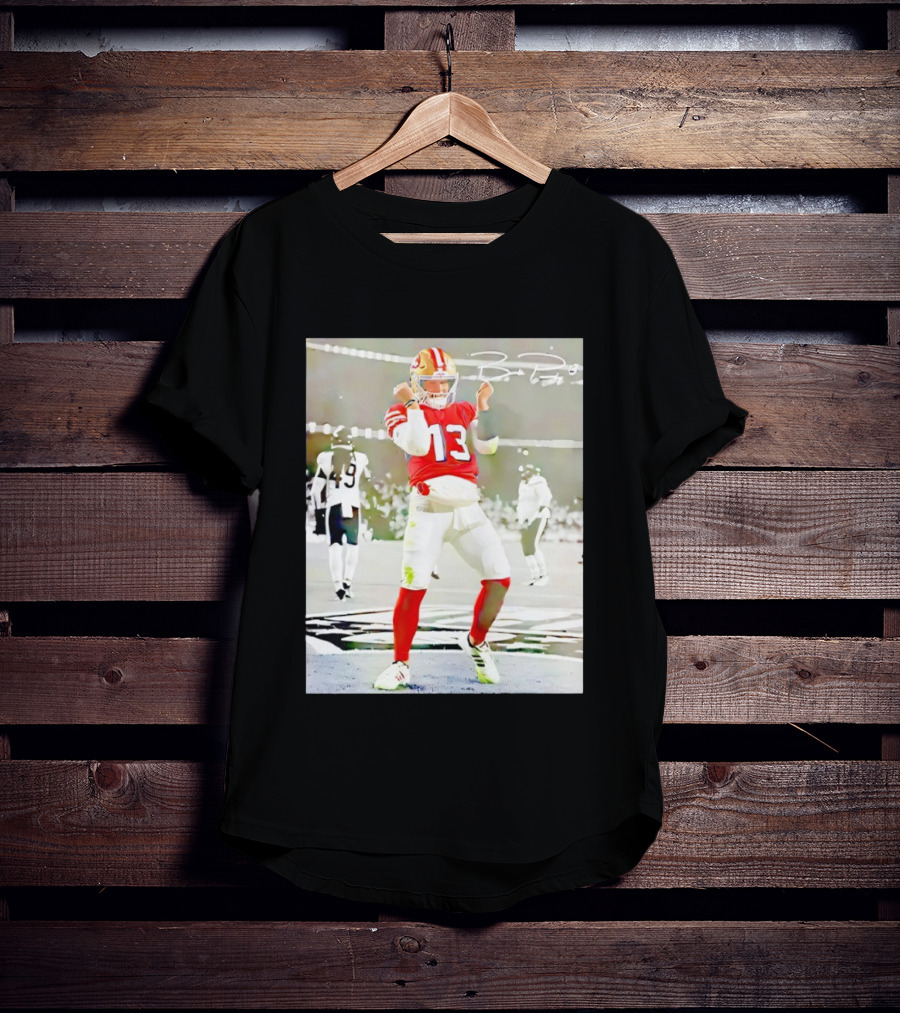 Brock Purdy 13 San Francisco 49ers Dancing Against Chicago Football Game T-Shirt