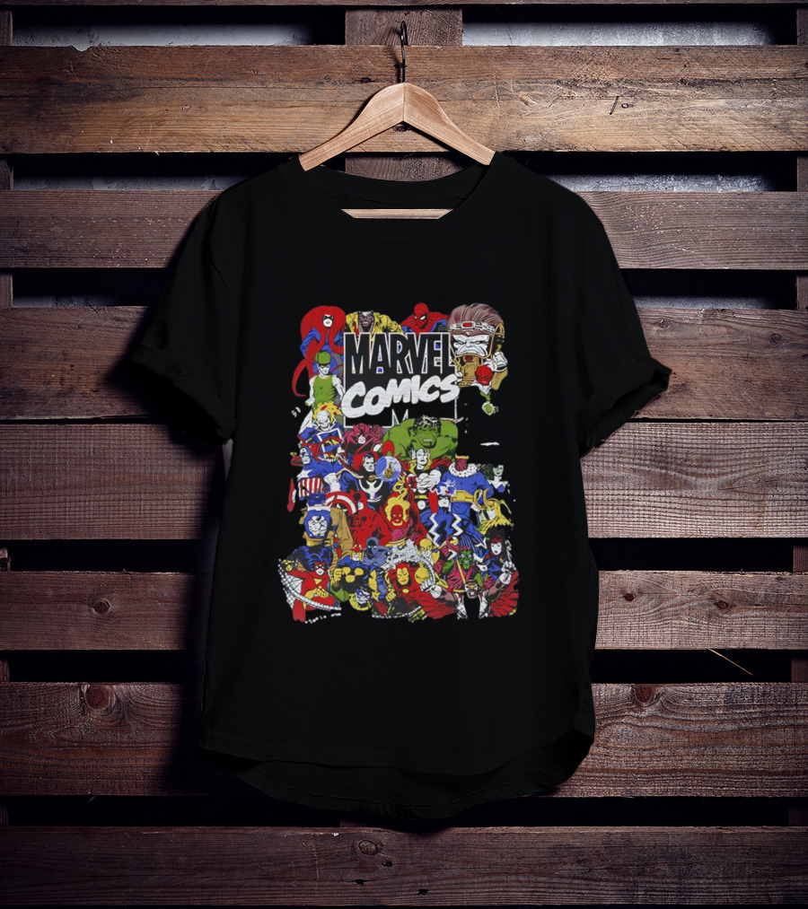 Marvel Comics Retro Character Collage T-Shirt