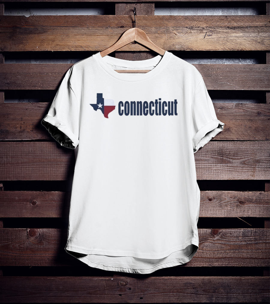 Texas Shape Connecticut Wordplay T-Shirt