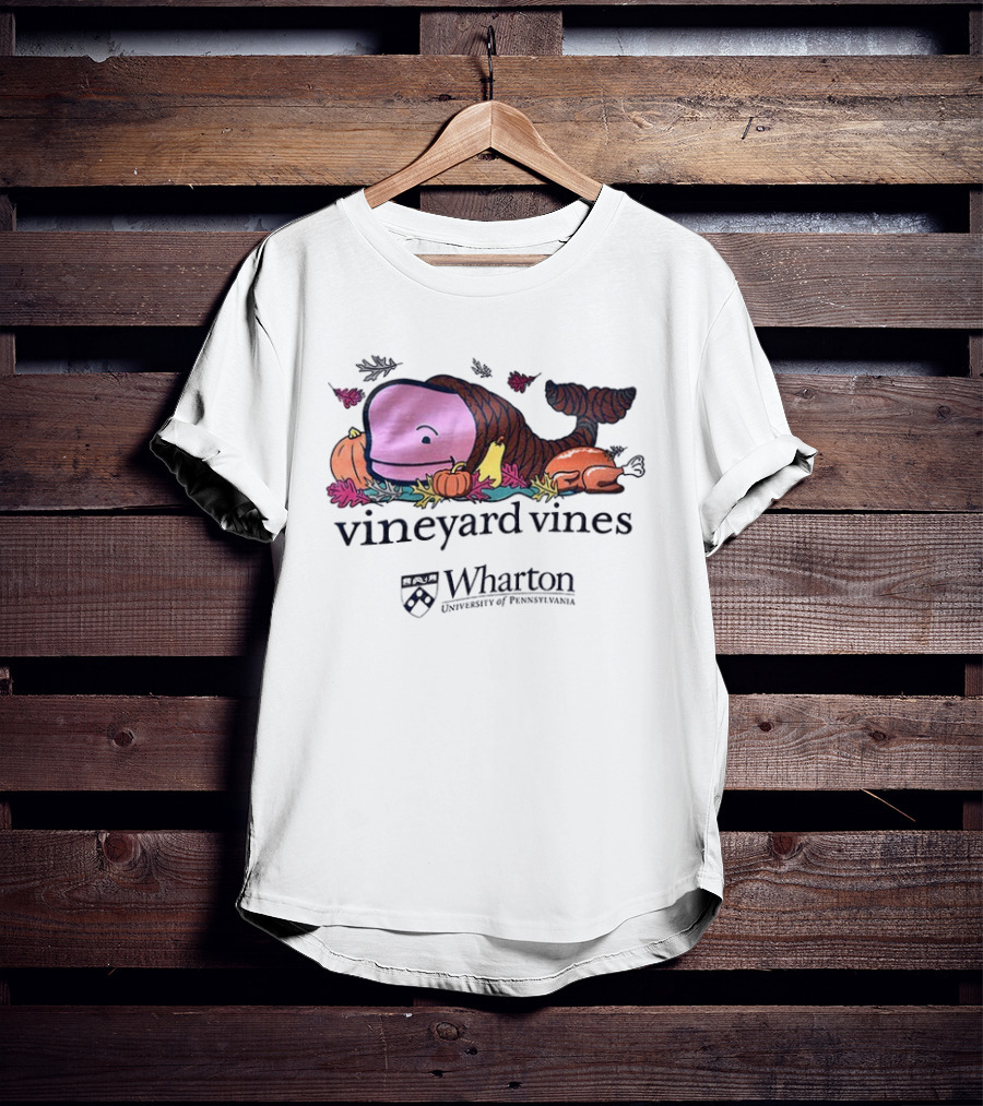 Vineyard Vines Whale Cornucopia Wharton University Of Pennsylvania T-Shirt