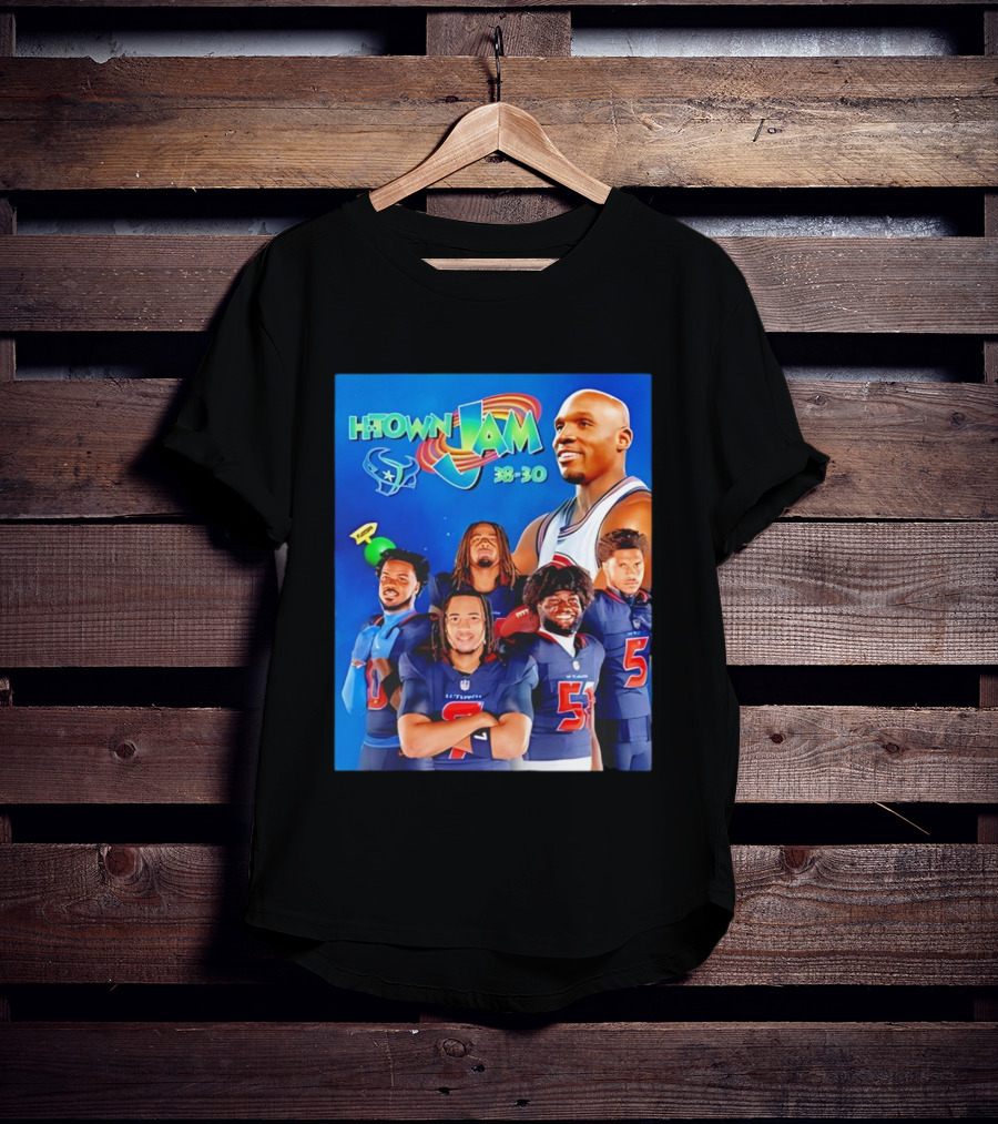 H Town Jam 30 30 Houston Texans Space Jam 2026 T-Shirt