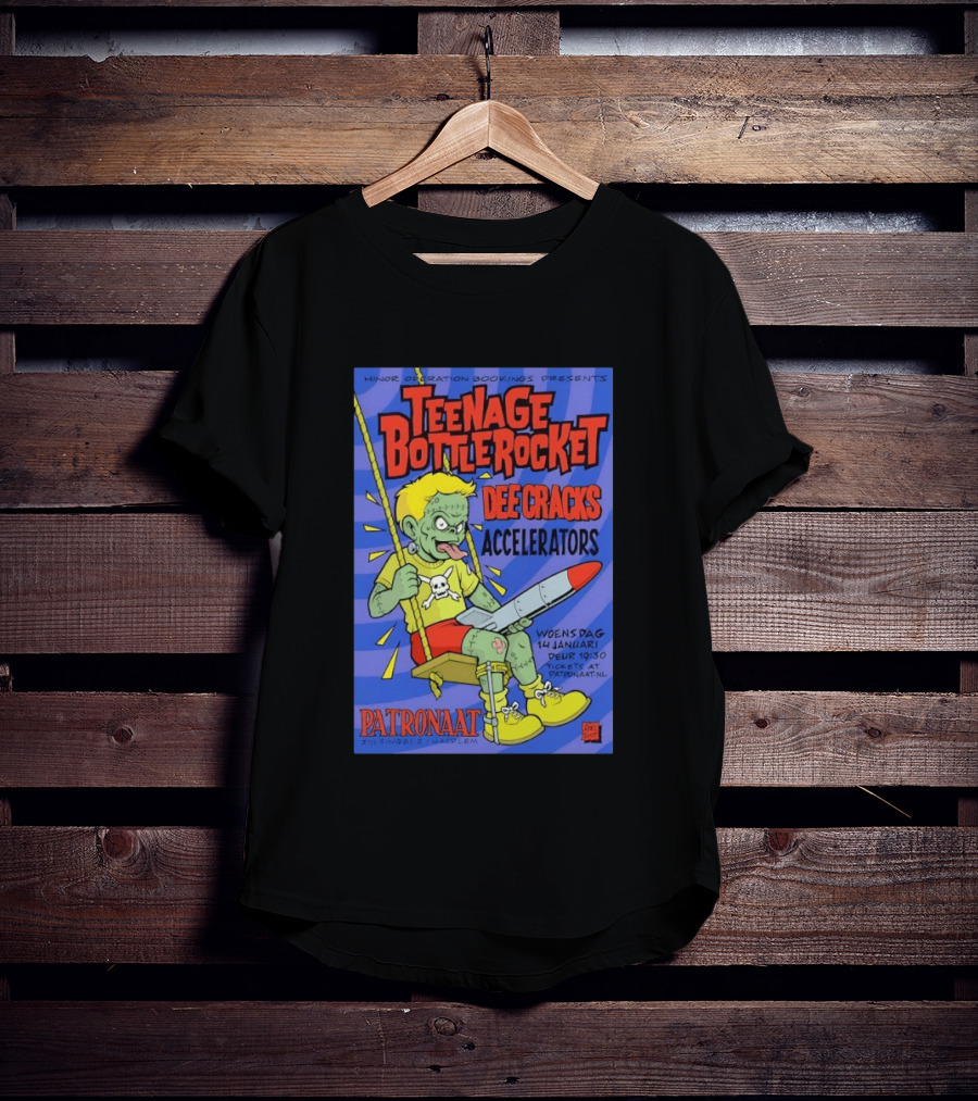 Teenage Bottlerocket Dee Cracks Accelerators Patronaat Haarlem 14 Januari 2026 T-Shirt