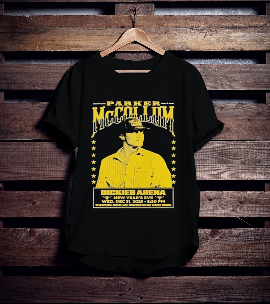 Parker McCollum 12.31.2025 Dickies Arena New Year's Eve Concert Event Stars T-Shirt