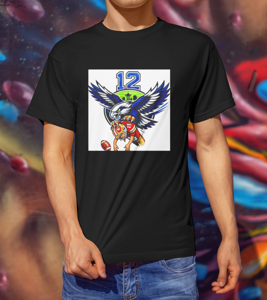 Seattle Seahawks 12th Man Meme Brock Purdy San Francisco 49ers Football Rivalry T-Shirt