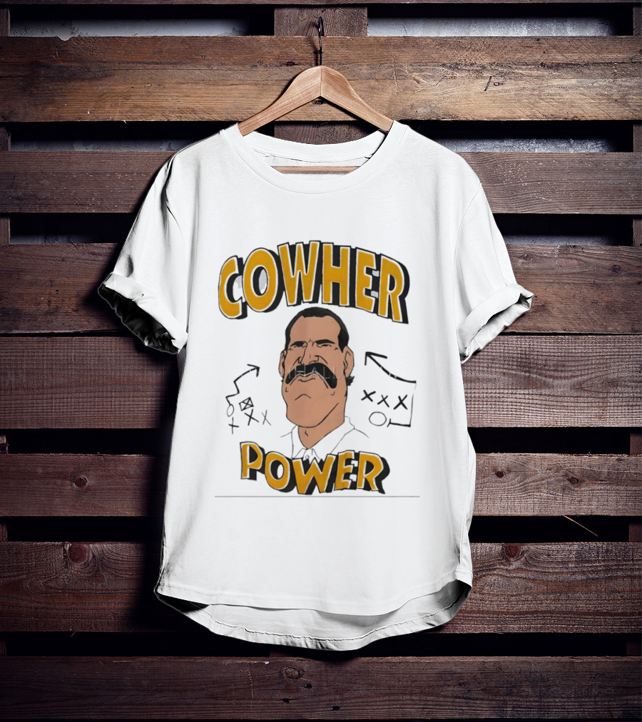 Cowher Power Pittsburgh Steelers Coach Bill Cowher Football T-Shirt