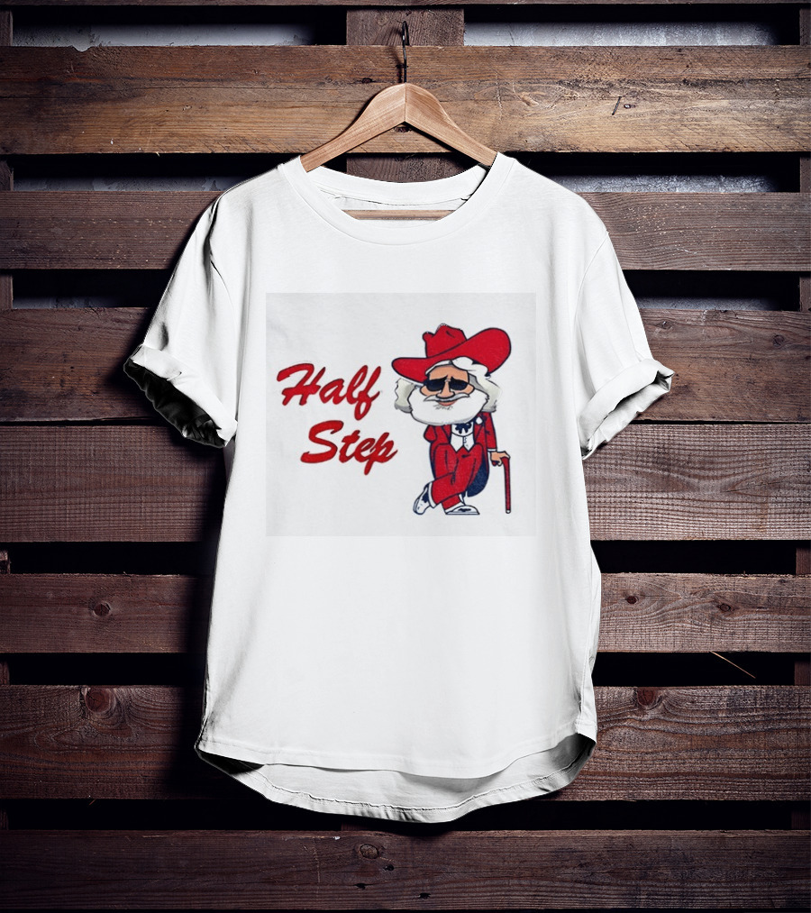 Half Step Cartoon Colonel Reb Ole Miss Rebels Football T-Shirt
