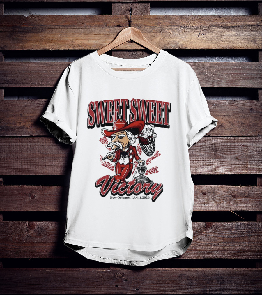 Colonel Reb Ole Miss Rebels Sweet Sweet Victory New Orleans LA 2026 T-Shirt