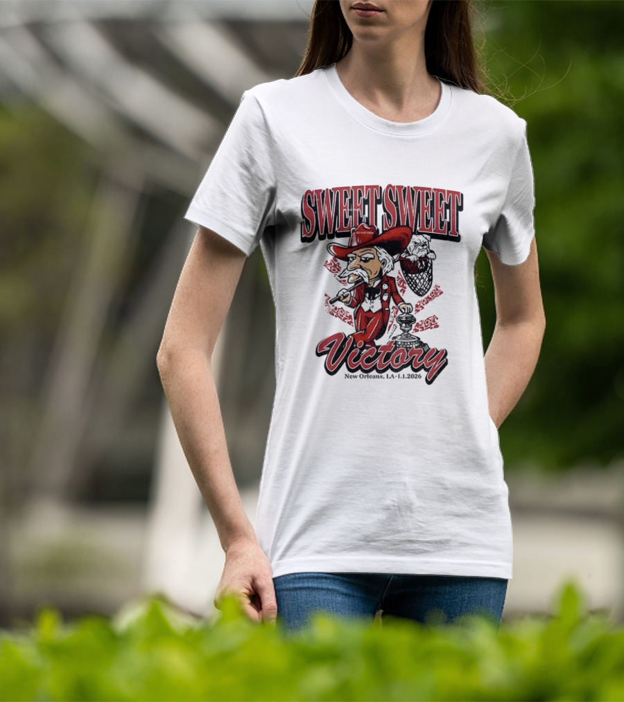 Colonel Reb Ole Miss Rebels Sweet Sweet Victory New Orleans LA 2026 T-Shirt