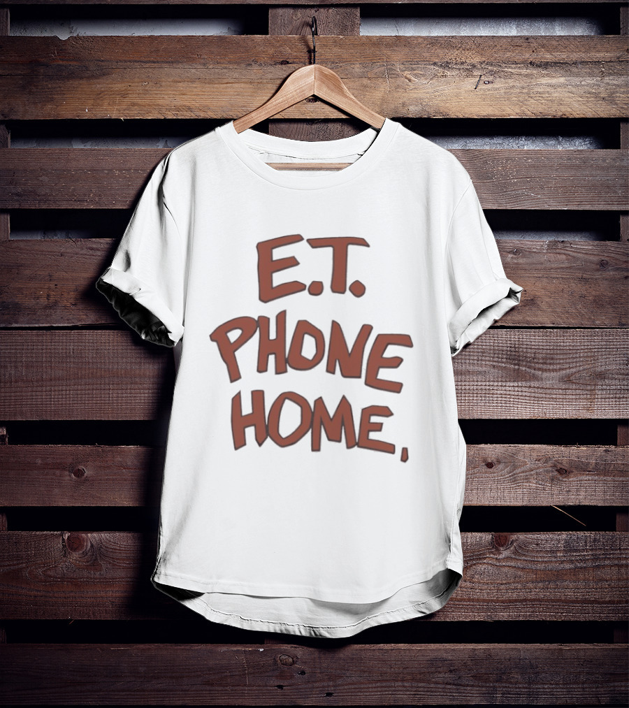 E.T. Phone Home Text Iconic Movie T-Shirt