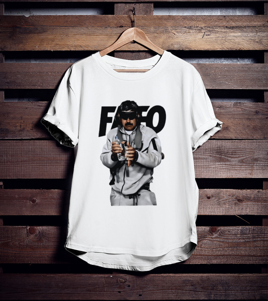 FAFO Nicolas Maduro In White Tracksuit And Sunglasses Holding Water Bottle T-Shirt