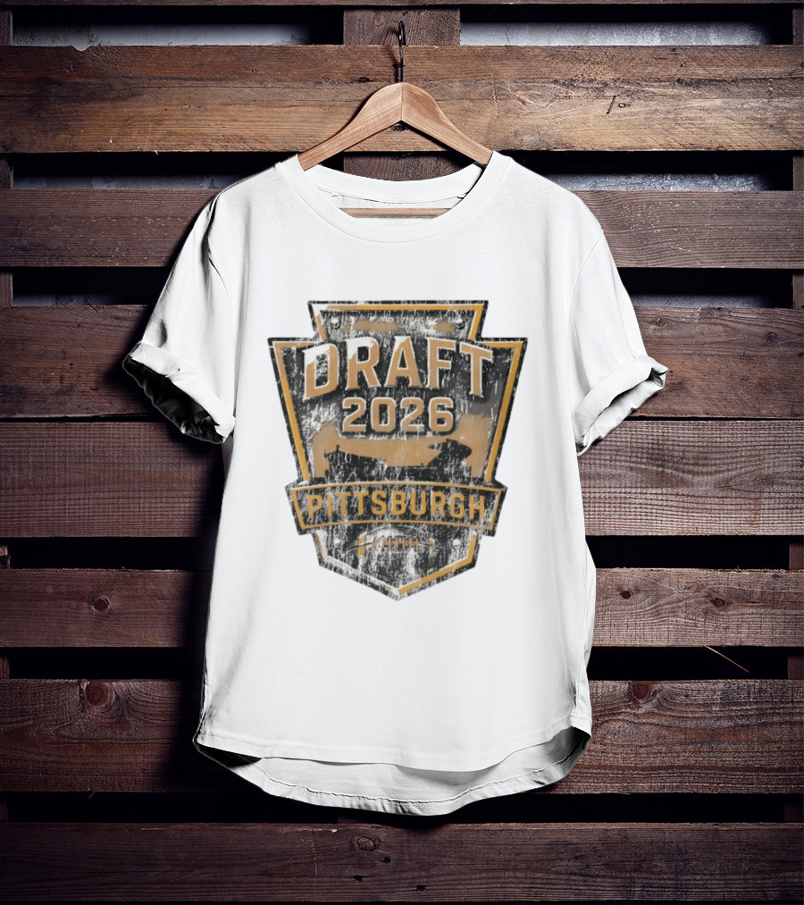 Pittsburgh Draft 2026 Vintage Steelers Football T-Shirt