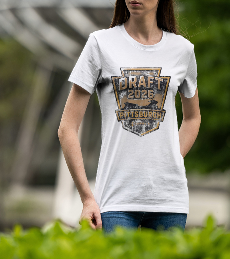 Pittsburgh Draft 2026 Vintage Steelers Football T-Shirt