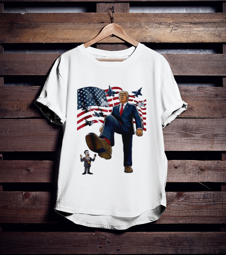 Trump Venezuela Oil Nicolas Maduro 2026 Fighter Jets American Flag T-Shirt