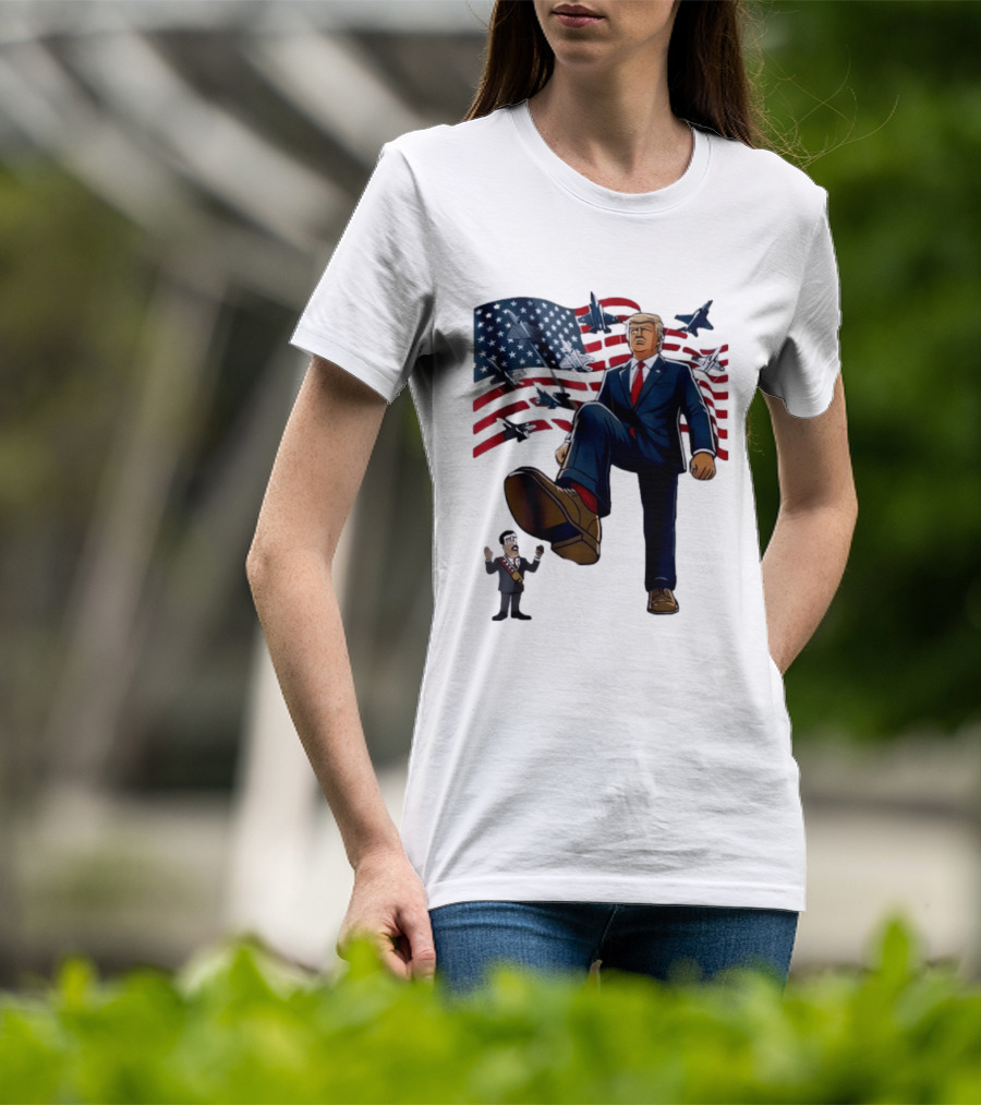 Trump Venezuela Oil Nicolas Maduro 2026 Fighter Jets American Flag T-Shirt