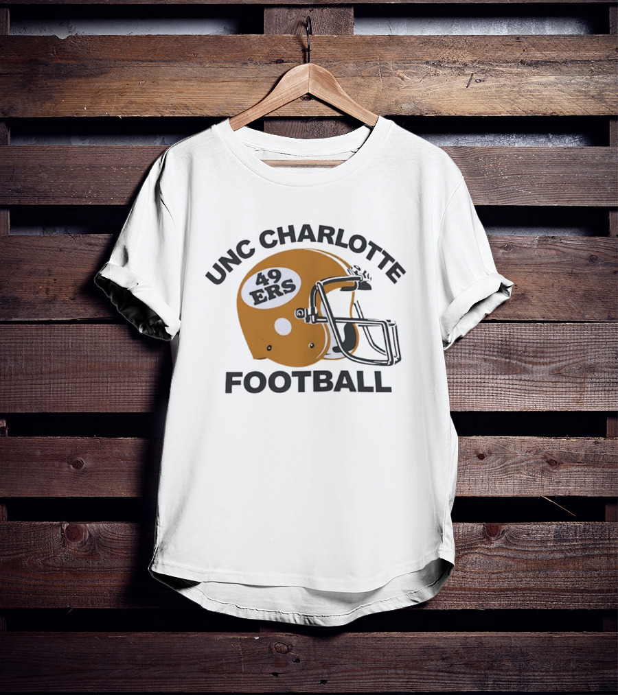 UNC Charlotte Football 49ers Helmet T-Shirt
