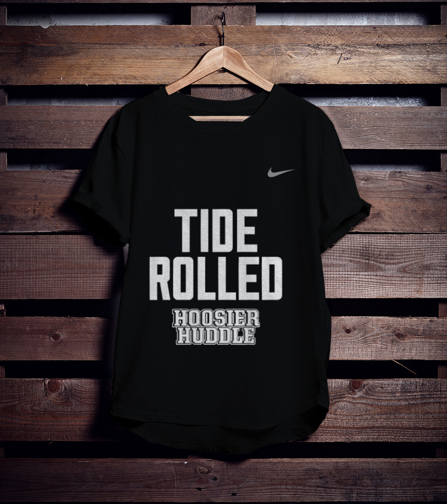 Indiana Hoosiers Football Tide Rolled Nike Hoosier Huddle 2026 T-Shirt