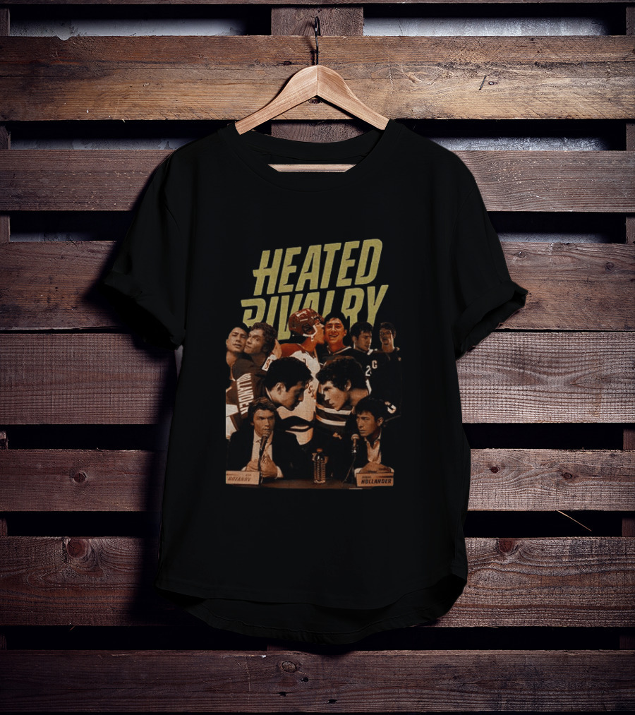 Heated Rivalry Shane Hollander Ilya Rozanov Vintage Hockey Scene T-Shirt