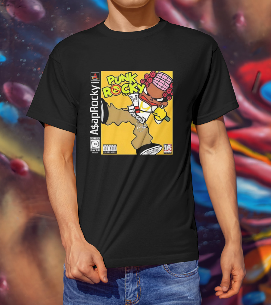 Don’t Be Dumb For Asap Rocky’s Punk Rocky Inspired By Parappa The Rapper T-Shirt