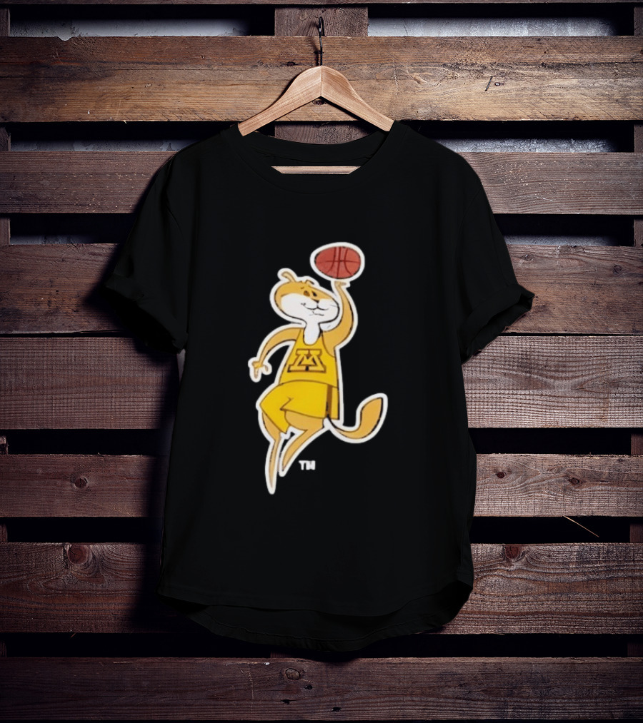 Minnesota Gophers Basketball Mascot Slam Dunk T-Shirt