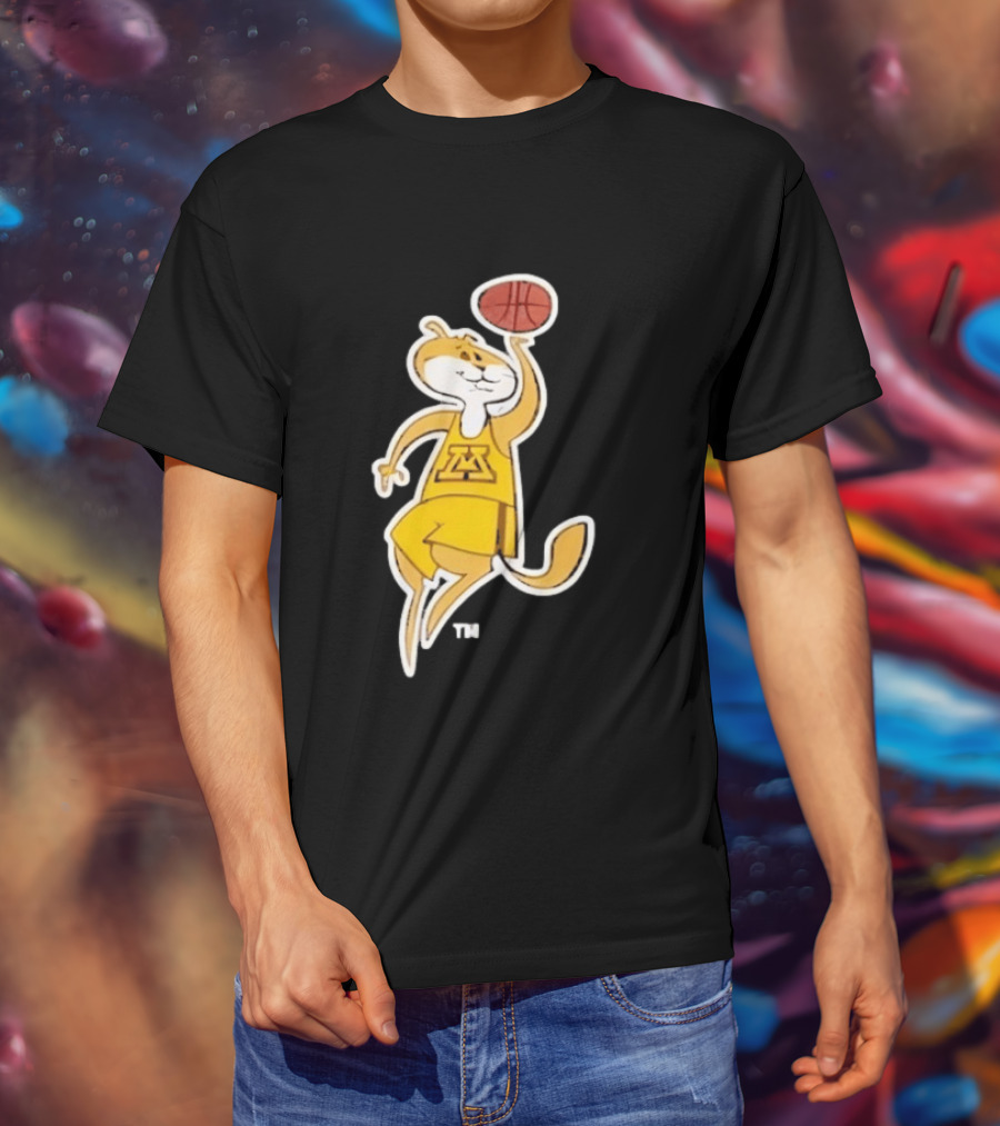Minnesota Gophers Basketball Mascot Slam Dunk T-Shirt