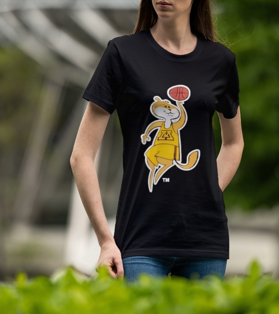 Minnesota Gophers Basketball Mascot Slam Dunk T-Shirt