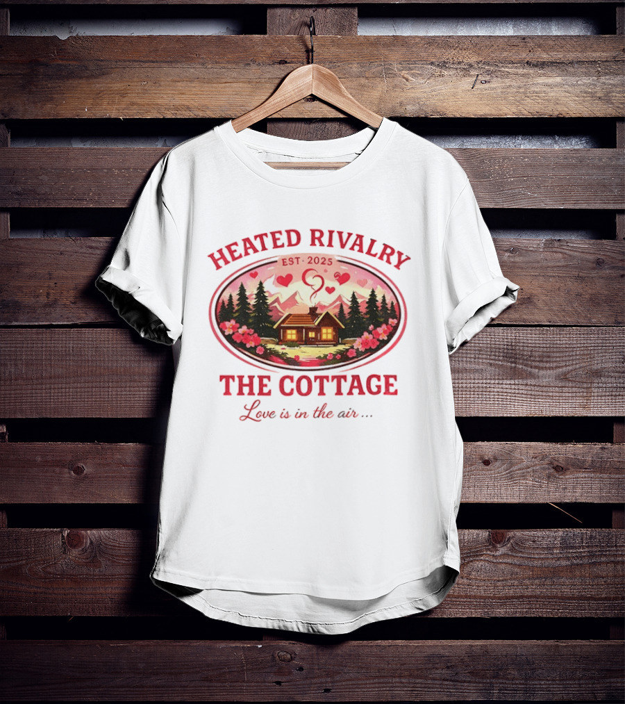 Heated Rivalry The Cottage Love Is In The Air Valentine's Day Est. 2025 T-Shirt