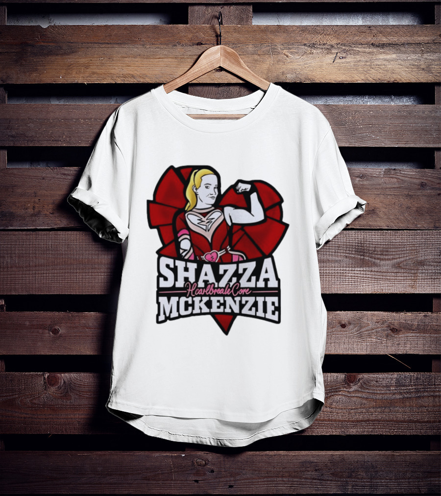 Shazza McKenzie Heartbreak Core Wrestling Superhero T-Shirt