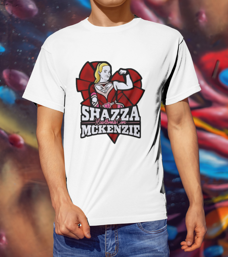 Shazza McKenzie Heartbreak Core Wrestling Superhero T-Shirt