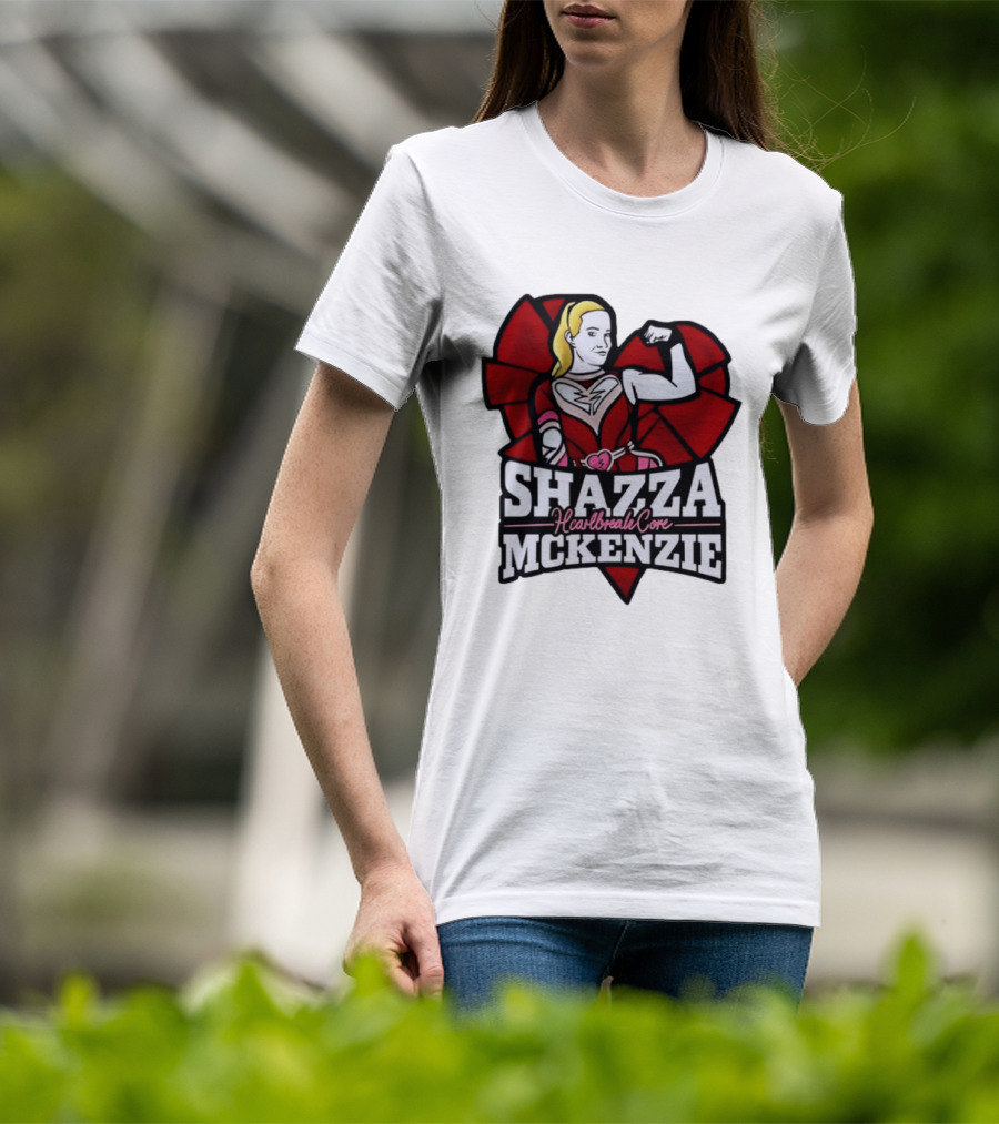 Shazza McKenzie Heartbreak Core Wrestling Superhero T-Shirt