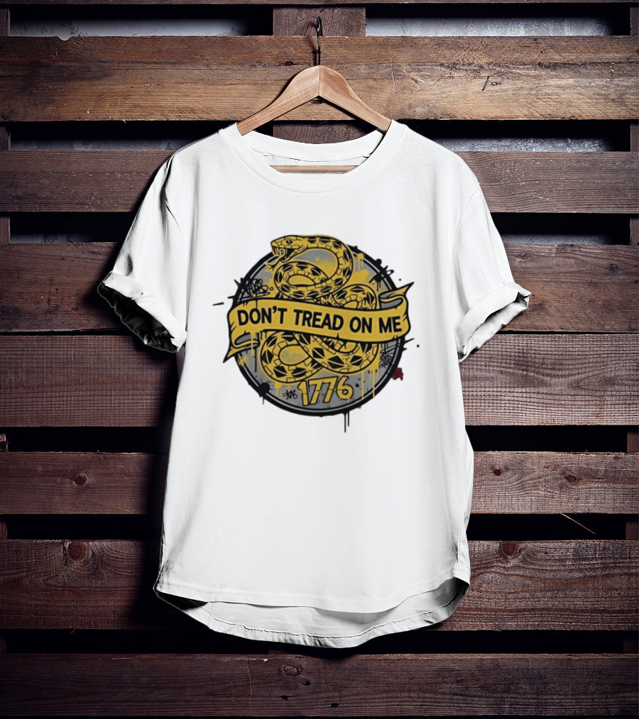 Don't Tread On Me Snake 1776 Yellow T-Shirt
