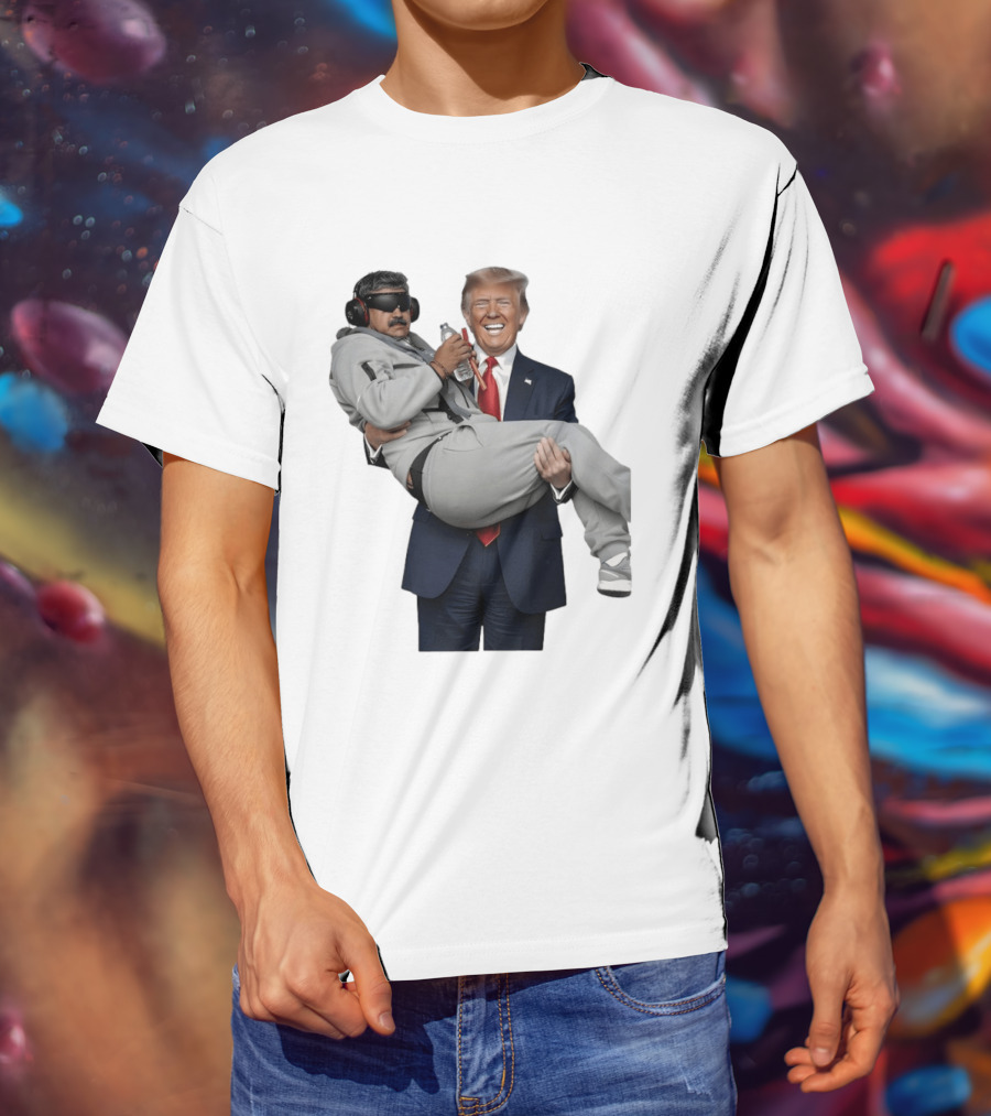 Trump Carry Maduro Satire Funny Political Humor T-Shirt