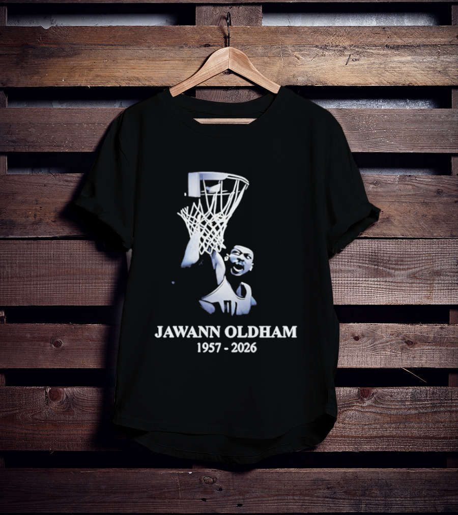 Jawann Oldham 1957 2026 Basketball Dunking T-Shirt