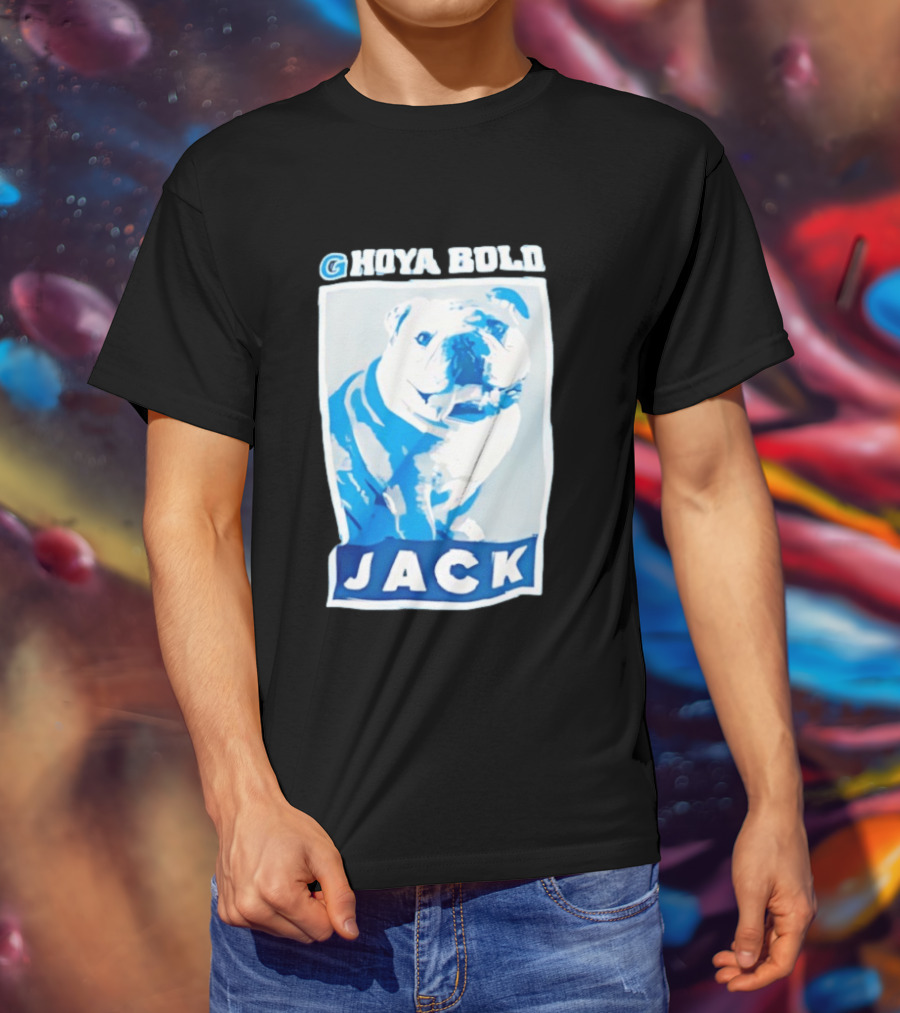 Georgetown Hoyas Hoya Bold Jack Bulldog Basketball T-Shirt