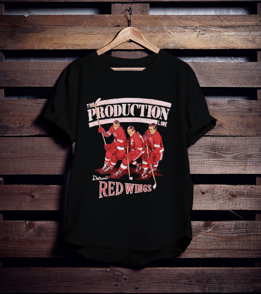 Detroit Red Wings The Production Line Hockey Legends T-Shirt