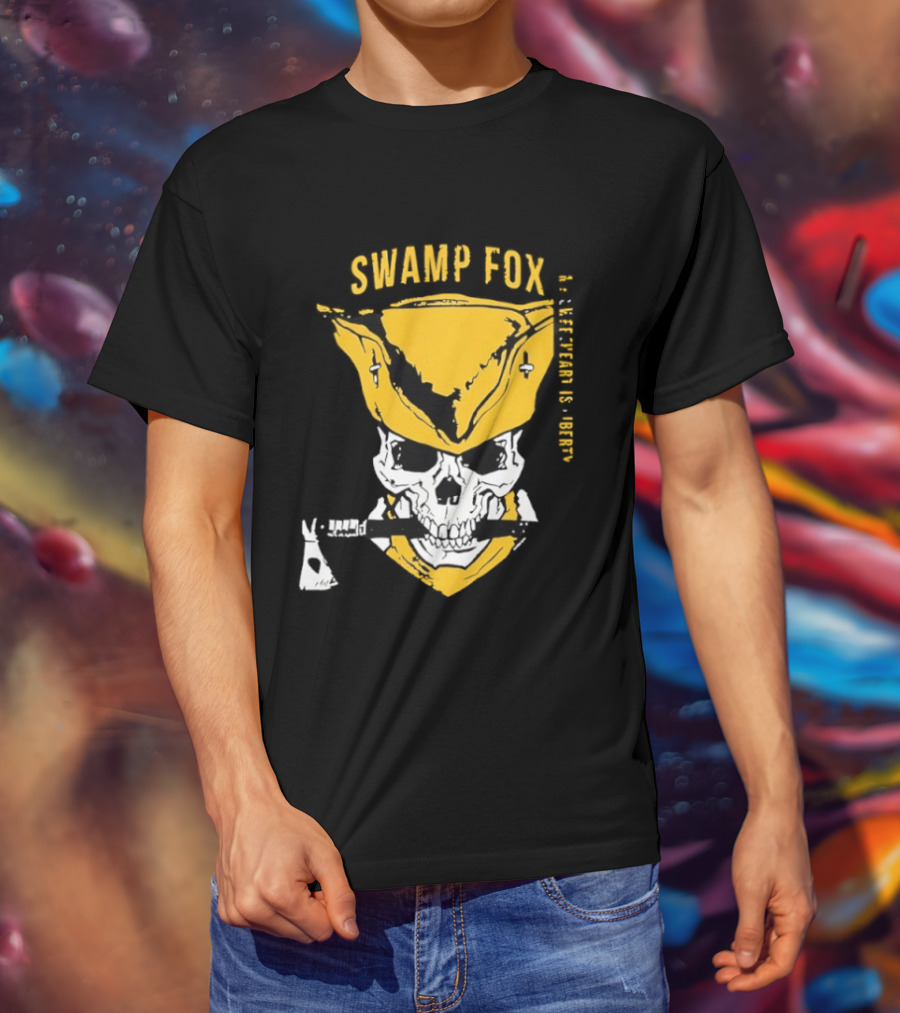 SWAMP FOX Skull My Sweetheart Is Liberty T-Shirt