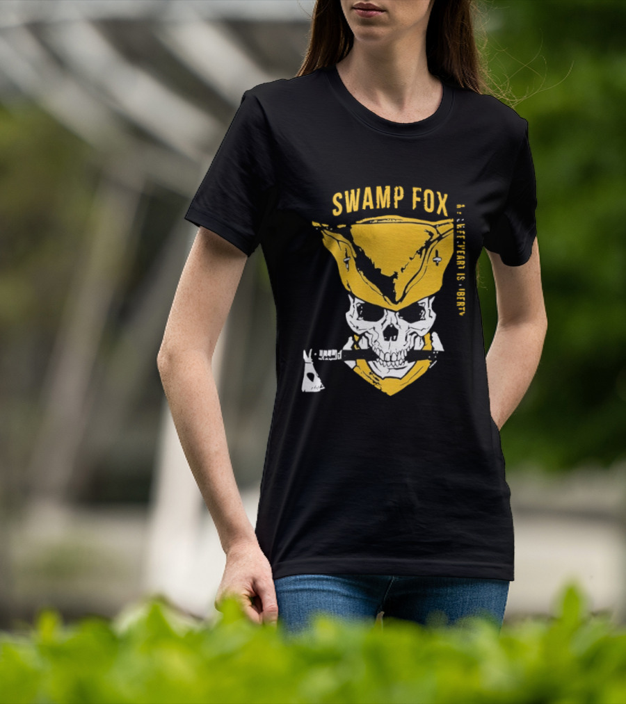 SWAMP FOX Skull My Sweetheart Is Liberty T-Shirt