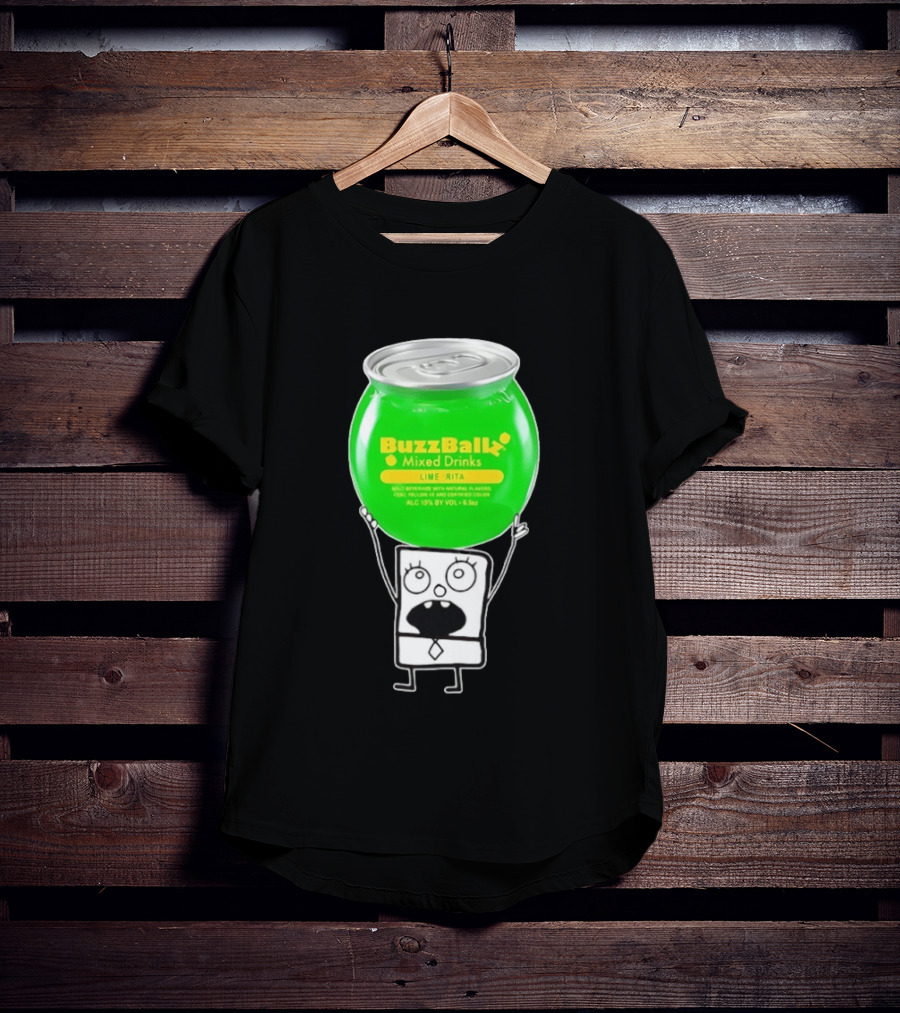 Doodlebob With BuzzBallz Lime Rita Mixed Drinks Can T-Shirt