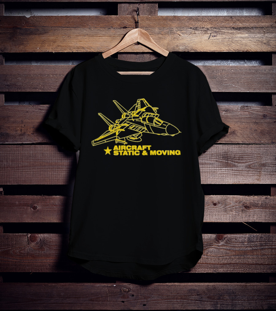 F 14 Tomcat Yellow Aircraft Static And Moving T-Shirt