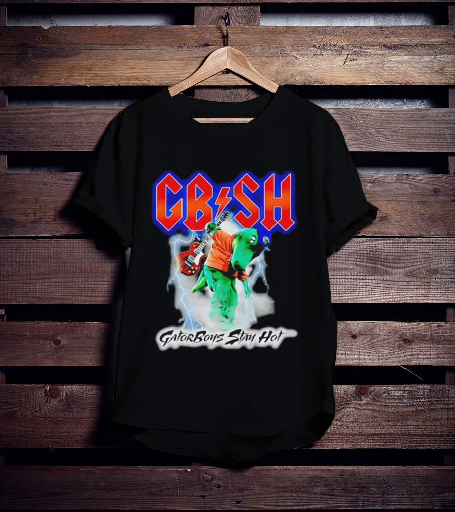 GB SH Gator Boys Stay Hot Florida Gators Electric Guitar Lightning T-Shirt