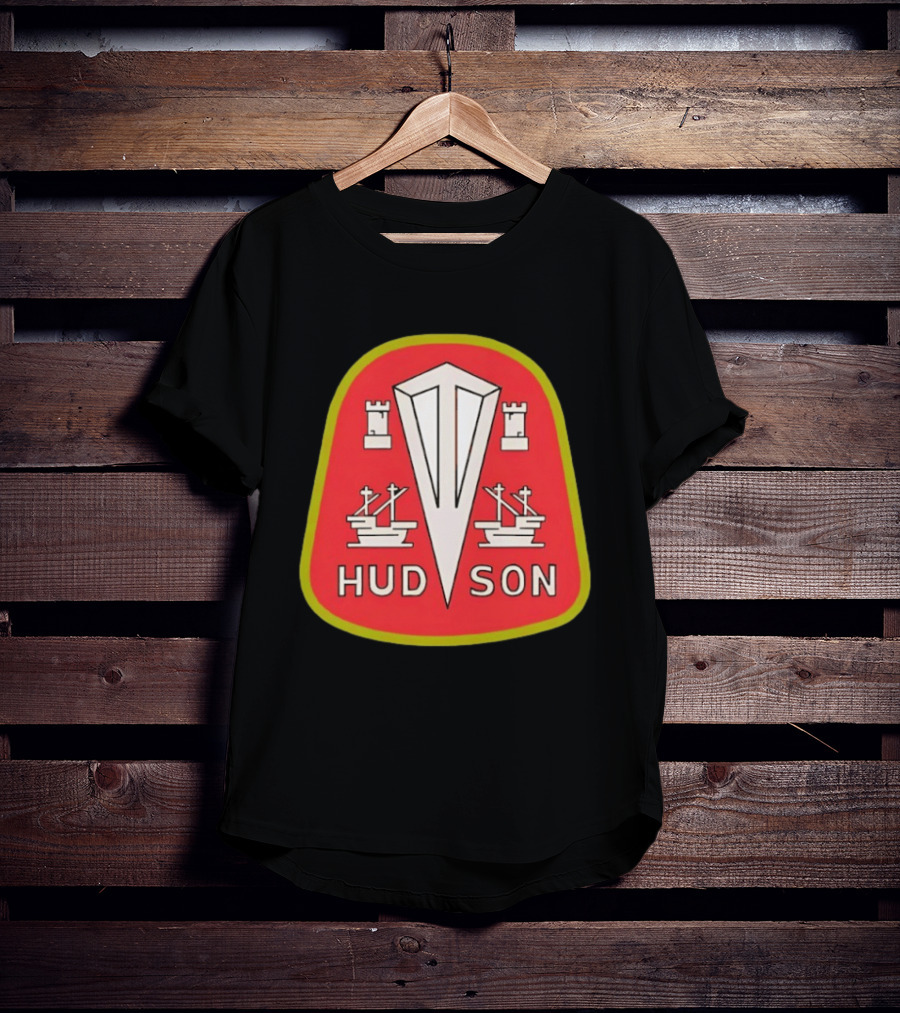 Hudson Motor Car Company Emblem With Ships And Castles T-Shirt