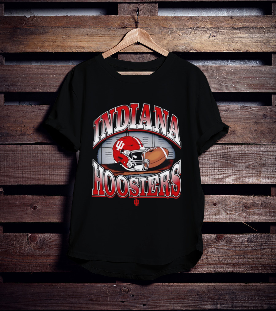 Indiana Hoosiers Football Helmet IU Gridiron Fan Gear T-Shirt