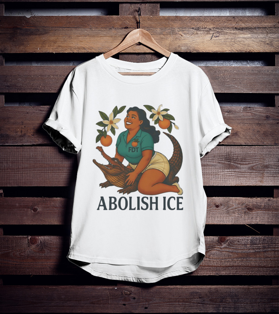 Abolish ICE FDT Alligator Orange Blossom T-Shirt