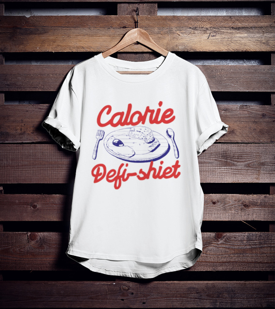 Calorie Defi Shiet Plate Fork Spoon T-Shirt