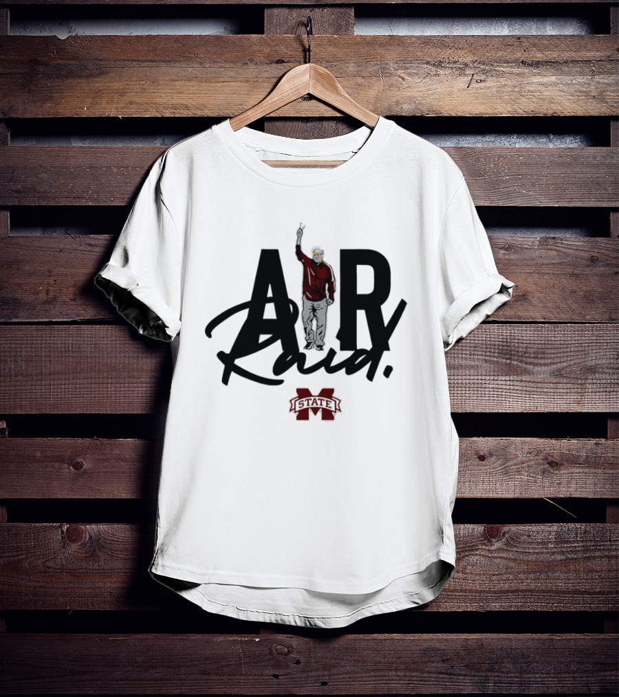 Mike Leach NCAA Mississippi State Air Raid Football Coach T-Shirt