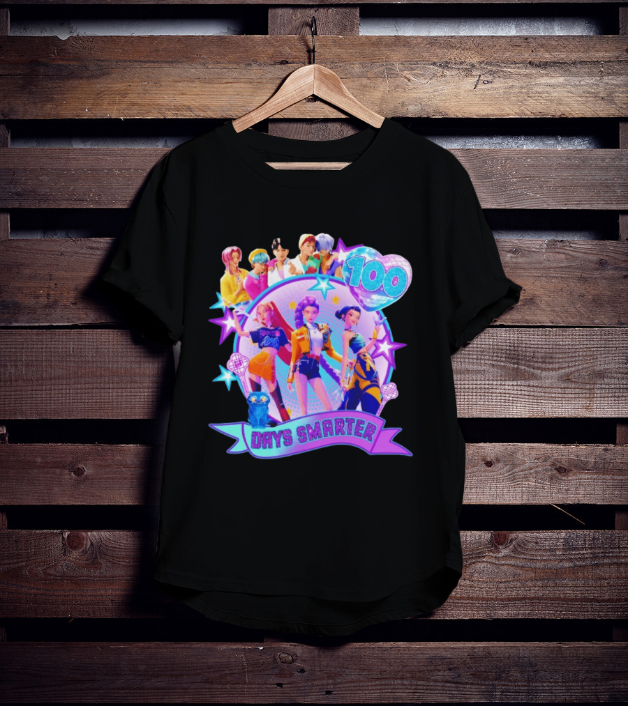 100 Days Smarter K Pop Stars Celebration T-Shirt