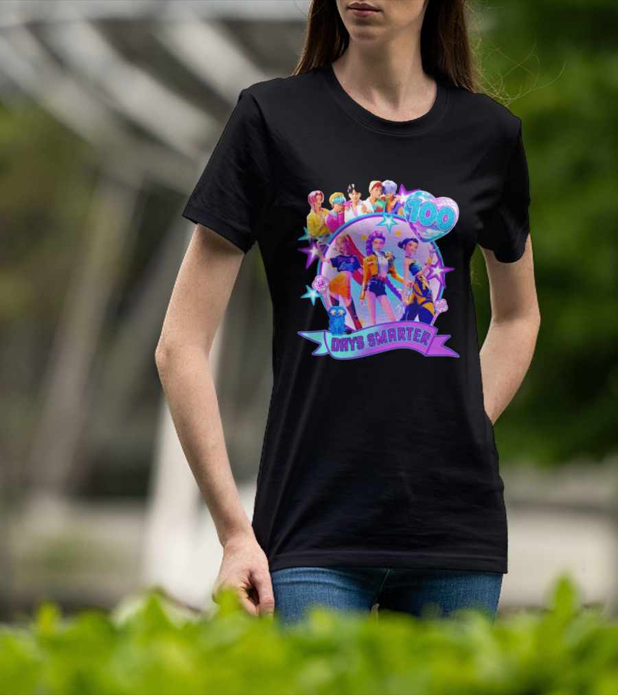 100 Days Smarter K Pop Stars Celebration T-Shirt