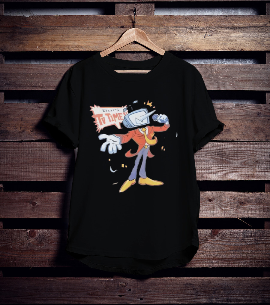 It's TV Time Cartoon Retro Style TV Head T-Shirt